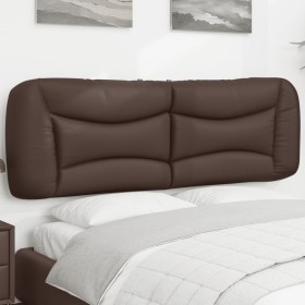 Cabecero de cama acolchado cuero sintético marrón 160 cm de , Cabeceros y pies de cama - Ref: Foro24-374597, Precio: 89,94 €,...