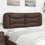 Cabecero de cama acolchado cuero sintético marrón 160 cm de , Cabeceros y pies de cama - Ref: Foro24-374597, Precio: 89,94 €,...