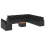 Set de sofás de jardín 12 piezas cojines ratán sintético negro de , Conjuntos de jardín - Ref: Foro24-3224200, Precio: 800,21...