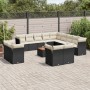 Set sofás de jardín 14 pzas con cojines ratán sintético negro de , Conjuntos de jardín - Ref: Foro24-3223956, Precio: 833,48 ...