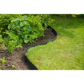 Nature Garden Edging Set with Spikes Black 7.5 cm x 10 m by , Garden edging and edging - Ref: Foro24-447502, Price: 33,20 €, ...