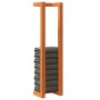 Toallero de madera de pino maciza marrón encerado 23x18x90 cm de , Toalleros - Ref: Foro24-844474, Precio: 23,56 €, Descuento: %