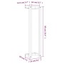 Toallero de madera de pino maciza marrón encerado 23x18x90 cm de , Toalleros - Ref: Foro24-844474, Precio: 23,56 €, Descuento: %