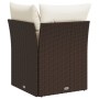 Sofá de esquina de jardín con cojines ratán sintético marrón de , Sofás de exterior - Ref: Foro24-366200, Precio: 92,57 €, De...