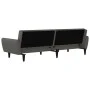 Sofá cama de 2 plazas terciopelo gris oscuro de , Sofás - Ref: Foro24-375859, Precio: 269,36 €, Descuento: %