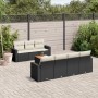 Set de sofás de jardín 8 piezas y cojines ratán sintético negro de , Conjuntos de jardín - Ref: Foro24-3224026, Precio: 468,4...