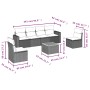 Set de sofás de jardín 7 piezas con cojines ratán PE gris de , Conjuntos de jardín - Ref: Foro24-3224072, Precio: 396,96 €, D...