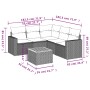 Set de muebles de jardín 6 pzas y cojines ratán sintético gris de , Conjuntos de jardín - Ref: Foro24-3224121, Precio: 356,21...