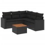 Set de sofás de jardín 6 piezas y cojines ratán sintético negro de , Conjuntos de jardín - Ref: Foro24-3224116, Precio: 376,2...