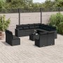 Set de sofás de jardín 12 piezas cojines ratán sintético negro de , Conjuntos de jardín - Ref: Foro24-3219125, Precio: 726,35...