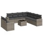 Set de sofás de jardín 10 pzas con cojines ratán sintético gris de , Conjuntos de jardín - Ref: Foro24-3219150, Precio: 620,2...