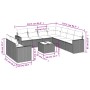 Set de sofás de jardín 10 pzas con cojines ratán sintético gris de , Conjuntos de jardín - Ref: Foro24-3219150, Precio: 620,2...