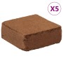 Bloques de fibra de coco 5 uds 5 kg cada uno 25 kg total de , Tierra y arena - Ref: Foro24-155730, Precio: 90,74 €, Descuento: %