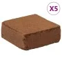Bloques de fibra de coco 5 uds 5 kg cada uno 25 kg total de , Tierra y arena - Ref: Foro24-155730, Precio: 88,33 €, Descuento: %