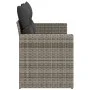 Garden sofa with cushions 2 seater gray synthetic rattan by , Outdoor sofas - Ref: Foro24-366140, Price: 162,38 €, Discount: %