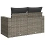 Garden sofa with cushions 2 seater gray synthetic rattan by , Outdoor sofas - Ref: Foro24-366140, Price: 162,38 €, Discount: %