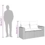 Garden sofa with cushions 2 seater gray synthetic rattan by , Outdoor sofas - Ref: Foro24-366140, Price: 162,38 €, Discount: %