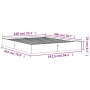 Estructura de cama madera maciza pino marrón cera 140x200 cm de , Camas y somieres - Ref: Foro24-844818, Precio: 126,31 €, De...