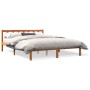 Estructura de cama madera maciza pino marrón cera 160x200 cm de , Camas y somieres - Ref: Foro24-844811, Precio: 99,62 €, Des...