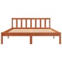 Estructura de cama madera maciza pino marrón cera 160x200 cm de , Camas y somieres - Ref: Foro24-844811, Precio: 99,62 €, Des...