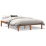 Estructura de cama madera maciza pino marrón cera 140x190 cm de , Camas y somieres - Ref: Foro24-844845, Precio: 82,06 €, Des...