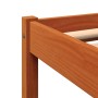Estructura de cama madera maciza pino marrón cera 140x190 cm de , Camas y somieres - Ref: Foro24-844845, Precio: 82,06 €, Des...