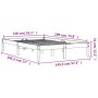 Estructura de cama madera maciza pino marrón cera 140x190 cm de , Camas y somieres - Ref: Foro24-844845, Precio: 82,06 €, Des...
