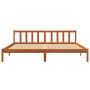 Estructura de cama madera maciza pino marrón cera 120x200 cm de , Camas y somieres - Ref: Foro24-844813, Precio: 96,69 €, Des...