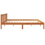 Estructura de cama madera maciza pino marrón cera 120x200 cm de , Camas y somieres - Ref: Foro24-844813, Precio: 96,69 €, Des...