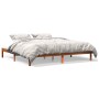Estructura de cama madera maciza pino marrón cera 180x200 cm de , Camas y somieres - Ref: Foro24-844866, Precio: 105,22 €, De...