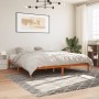 Estructura de cama madera maciza pino marrón cera 180x200 cm de , Camas y somieres - Ref: Foro24-844866, Precio: 105,22 €, De...