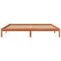 Estructura de cama madera maciza pino marrón cera 180x200 cm de , Camas y somieres - Ref: Foro24-844866, Precio: 105,22 €, De...