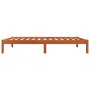Estructura de cama madera maciza pino marrón cera 100x200 cm de , Camas y somieres - Ref: Foro24-844851, Precio: 64,30 €, Des...