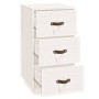 Mesita de noche madera maciza de pino blanco 40x40x75 cm de vidaXL, Mesitas de noche - Ref: Foro24-818337, Precio: 79,32 €, D...