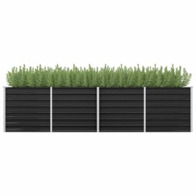 Arriate de acero galvanizado gris antracita 320x80x77 cm de vidaXL, Maceteros y jardineras - Ref: Foro24-45728, Precio: 131,5...