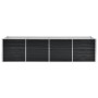 Arriate de acero galvanizado gris antracita 320x80x77 cm de vidaXL, Maceteros y jardineras - Ref: Foro24-45728, Precio: 131,5...