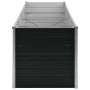 Arriate de acero galvanizado gris antracita 320x80x77 cm de vidaXL, Maceteros y jardineras - Ref: Foro24-45728, Precio: 131,5...