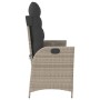 Sillón reclinable de jardín con cojines ratán sintético gris de , Bancos de jardín - Ref: Foro24-368241, Precio: 162,41 €, De...