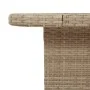 Mesa de jardín madera de acacia y ratán PE beige 110x110x71 cm de , Mesas de jardín - Ref: Foro24-368274, Precio: 221,83 €, D...