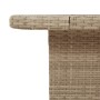 Mesa de jardín madera de acacia y ratán PE beige 110x110x71 cm de , Mesas de jardín - Ref: Foro24-368274, Precio: 189,18 €, D...