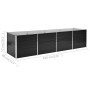 Arriate de acero galvanizado gris antracita 320x80x77 cm de vidaXL, Maceteros y jardineras - Ref: Foro24-45728, Precio: 131,5...