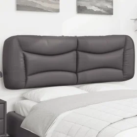 Cabecero de cama acolchado cuero sintético gris 160 cm de , Cabeceros y pies de cama - Ref: Foro24-374598, Precio: 82,97 €, D...