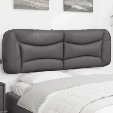 Gepolstertes Bettkopfteil aus grauem Kunstleder, 160 cm von , Kopf- und Fußteile - Ref: Foro24-374598, Preis: 82,97 €, Rabatt: %