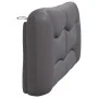 Gepolstertes Bettkopfteil aus grauem Kunstleder, 160 cm von , Kopf- und Fußteile - Ref: Foro24-374598, Preis: 82,97 €, Rabatt: %