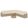 Juego de sofás jardín con cojines beige 10 pzas ratán sintético de , Conjuntos de jardín - Ref: Foro24-3224168, Precio: 616,3...