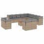 Set sofás de jardín 14 pzas con cojines ratán sintético beige de , Conjuntos de jardín - Ref: Foro24-3223959, Precio: 914,86 ...