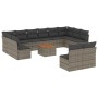 Set sofás de jardín con cojines 13 piezas ratán sintético gris de , Conjuntos de jardín - Ref: Foro24-3223897, Precio: 703,22...