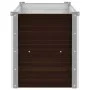 Arriate de acero galvanizado marrón 160x40x45 cm de vidaXL, Maceteros y jardineras - Ref: Foro24-45718, Precio: 43,12 €, Desc...