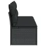 3-seater garden sofa with PE rattan cushions in black by , Outdoor sofas - Ref: Foro24-365988, Price: 157,69 €, Discount: %