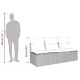 3-seater garden sofa with PE rattan cushions in black by , Outdoor sofas - Ref: Foro24-365988, Price: 157,69 €, Discount: %